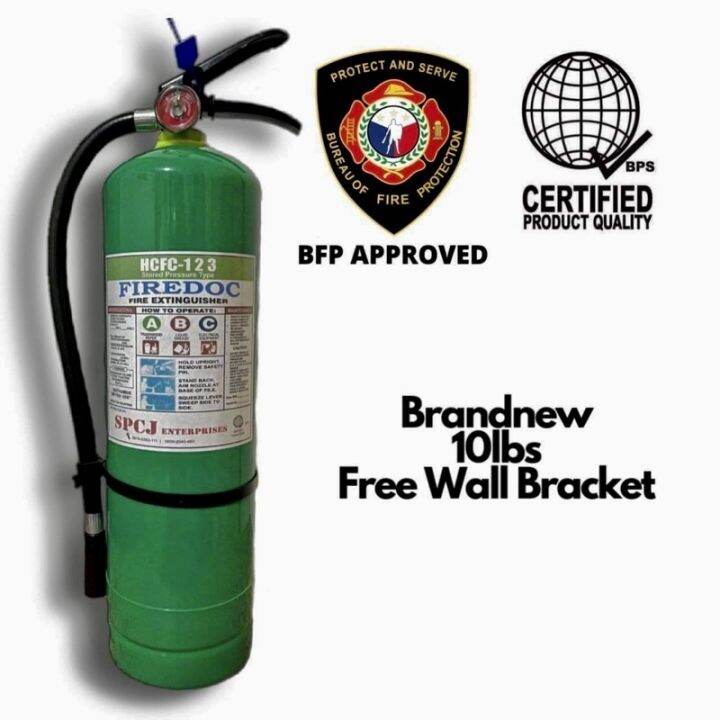 (BEST SELLER) Fire Extinguisher Green Hcfc 123 10 Lbs. Abc TypeNON
