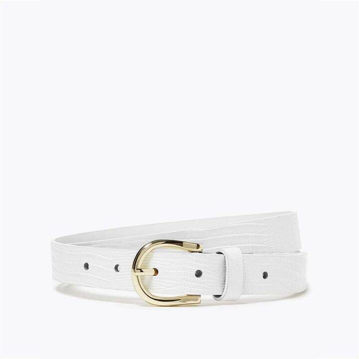 Marks & Spencer Women's Leather Jean Belt (White) Lazada PH