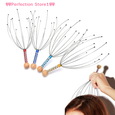 🎀Perfection Store1🎀 Fashionhead คอหนังศีรษะนวดอุปกรณ์ Octopus ความเครียดปล่อยเครื่องมือ