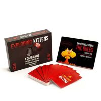 【ready stock บอร์ดเกมแมวระเบิด กระดาษพรีเมี่ยม Exploding / Imploding / Streaking kittens Board game