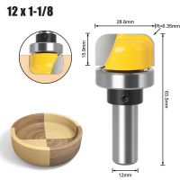 เครื่องตัดงานไม้หัวกลมขนาดเส้นผ่าศูนย์กลาง1-1/8 "ถาดเราเตอร์บิตและก้านชามขนาด6มม./6.35มม./8มม.