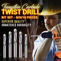 Tungsten Carbide Twist Drill Bit Set Metal Drill Bits Electric Drill Bit Universal Drilling Set for Marble Wood Super Hard Steel Drill Bits  Accessori