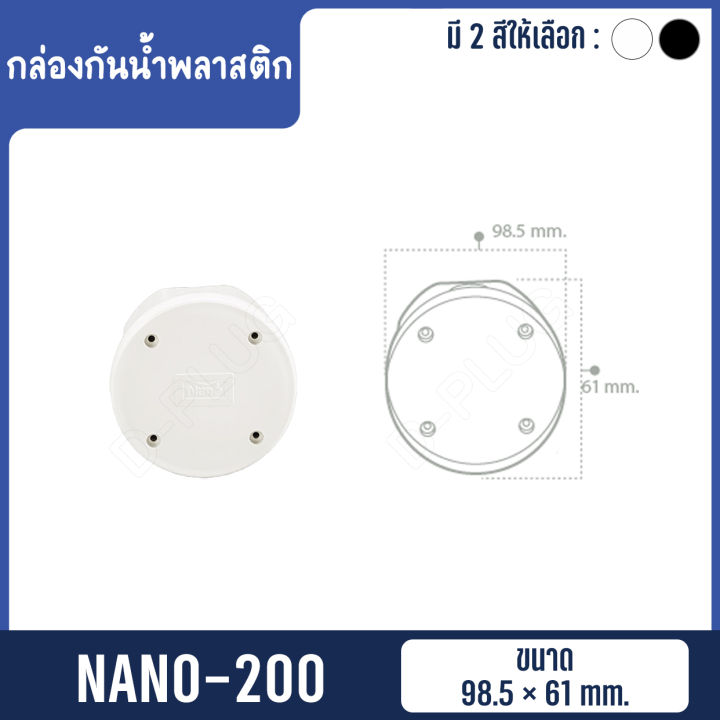 กล่องกันน้ำพลาสติก-กล่องกันน้ำ-nano-พลาสติก