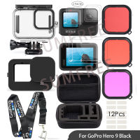 GOPRO เคสกระจกนิรภัยกันน้ําดําน้ําสําหรับ Gopro Hero 9