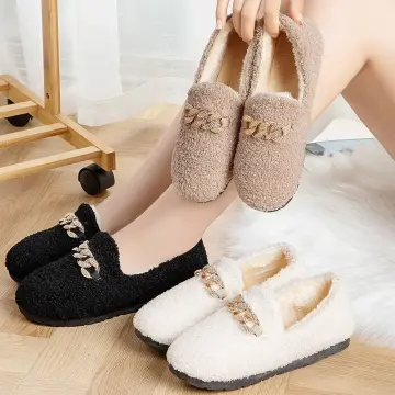 Furry clearance slippers online