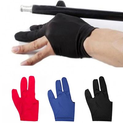 Spandex Gloves for Men Snooker Billiard Cue Glove Pool Left Hand Open Three Finger Gloves Snooker Accessory