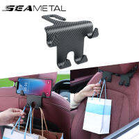 SEAMETAL Car Seat Storage Hook ภายในรถ Multi-Purpose Headrest Hook ABS Headrest ที่วางศัพท์ cket อุปกรณ์ตกแต่งภายใน