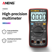 Aneng AN8000 Đa Năng Kế Kỹ Thuật Số 4000 Đếm Chuyên Nghiệp Tụ Tester Đồng