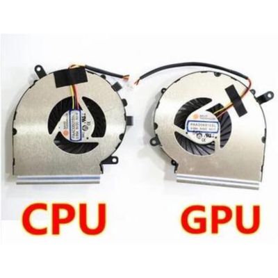 DXDFF พัดลม CPU เย็นการระบายความร้อน GPU 4สายสำหรับ MSI GE72 GE62 PE60 PE70 GL62 GL72 Ms-16j3 GE62VR GP62MVR MS-16J8 PAAD06015SL MS-16JB