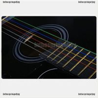 Inthespringofjoy✿ NEW One Set 6pcs Rainbow Colorful Color Strings For Acoustic Guitar Accessory