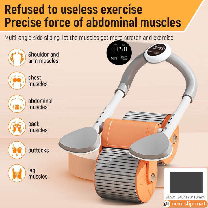 Beginner abdominal health wheel support rebound abdominal wheel fitness