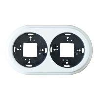 ☎ Surface-Mounted Porcelain Frames for Double Wall Switch Socket Outlet Ceramic Retro Plate