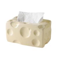 Tissue Box Cheese Ceramic Paper Towel Case Home Living Room Desktop Drawer Napkins Storage Car Toilet Paper Holder Bag &amp; Box