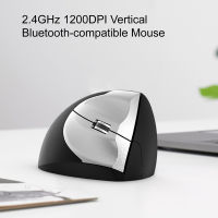 เมาส์ไร้สาย Sensitive อุปกรณ์เสริมคอมพิวเตอร์ Ergonomic 2.4GHz 1200DPI 3ปุ่มแนวตั้ง Photoelectric Mouse สำหรับแล็ปท็อปเมาส์ที่รองรับบลูทูธสบาย