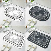 Non-Slip Bath Mat Super Absorbent Cars Retro Entrance Doormat Nappa Skin Floor Mats Balcony Porch Area Rugs alfons de baño