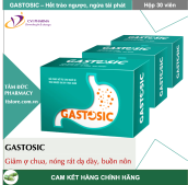 [HCM]GASTOSIC [Hộp 30 viên] - Giảm trào ngược thực quản giảm viêm loét niêm mạc dạ dày - tá tràng