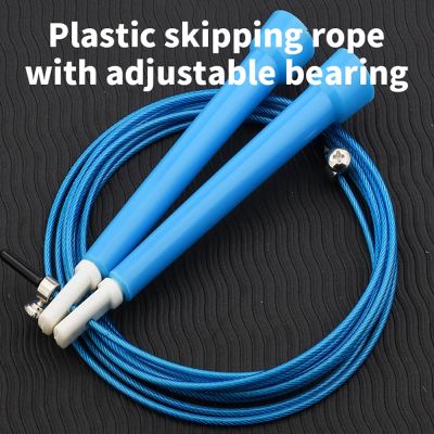 1 Pc Skipping Rope Plastic Steel Wire Adjustable Fitness Wire Cross Fit Exercise Gym For Weight Loss Burning Sports
