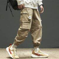 Spring Autumn Youth Fashion Large Pocket Cargo Pants Male Teenagers Loose Pants Mens Retro High-quality Trousers Mens Clothing