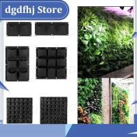 Dgdfhj Shop Pocket Vertical Garden Wall Plant Grow Bags Planting Black Hanging Planter Pots Tools Fabric Flower Indoor Home Jardin