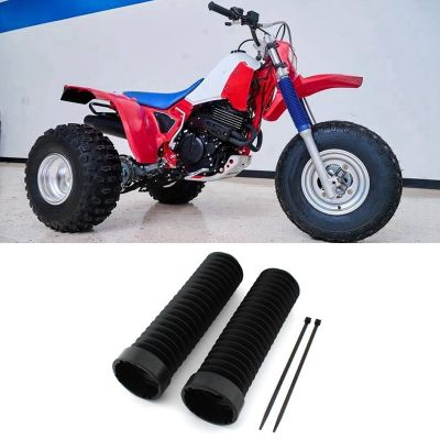 Front Fork Shock Dust Covers Gaiters Boots Rubber for Honda ATC 250R 1983-1986 350X ATC 1985-1987 Dirt Bike