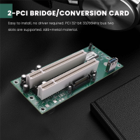 PCI Express to Dual PCI Adapter Card PCIe X1 to Router Tow 2 PCI Slot Riser Card 2.5Gbps Support Window Linux