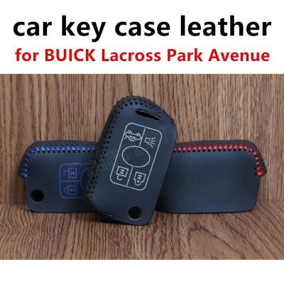 ❉✺✘ Only Red hand sewing factory wholesale leather car key case leather car key cases DIY fit for BUICK Lacross Park Avenue