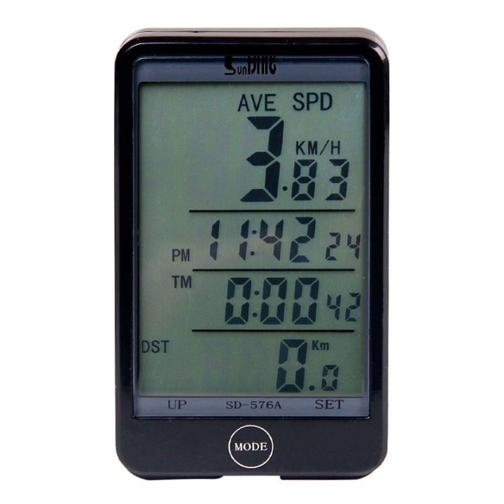 จักรยาน-s-peedometer-คอมพิวเตอร์ไร้สาย-stopwach-วัดระยะทาง27ฟังก์ชั่นกันน้ำหน้าจอสัมผัสแสงไฟ-lcd