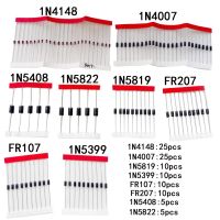 Fast Switching Schottky Diode kit set 1N4148 1N4007 1N5819 1N5399 1N5408 1N5822 FR107 FR2078values 100pcsElectronic Components