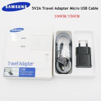 {KOLT Digital} Samsung 5V 2A EU Charger Wall Adapter 100ซม./150ซม.Micro USB สำหรับ Galaxy J7 J5 J3 A7 2018 A10 M10 S3 S4 S6 S7 Edge