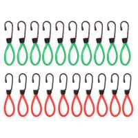 5/10pcs Tent Elastic Rope Cord with Hook Camping Tent Fixation Elastic Stretch Rope Tent Accessories