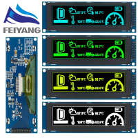จอแสดงผล OLED จริง3.12 "256*64 25664จุดกราฟิกโมดูล LCD หน้าจอแสดงผลหน้าจอ LCM ตัวควบคุม SSD1322รองรับ SPI