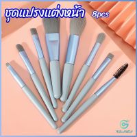 Yolanda ชุดแปรงแต่งหน้า 8  ชิ้น แปรงคิ้ว แปรงปัดแก้ม makeup brush set