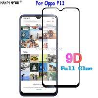 กาวคลุมทั้งหมดกันกระแทกสำหรับ Oppo F11 6.53 "9D แข็งและทนทานกระจกเทมเปอร์พรีเมี่ยมปกป้องหน้าจอปกป้องหน้าจอป้องกันการระเบิดฟิล์มป้องกันรอย