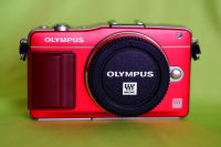 Olympus Pen Lite E-PM2 Mirrorless Digital Camera Cherry Body in Box