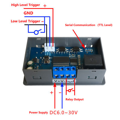 ตัวสร้างความถี่มอเตอร์2โหมดจอแสดงผล LCD DC 3.3V-30V ความแม่นยำสูงปรับเครื่องกําเนิดสัญญาณได้สำหรับแหล่งที่น่าตื่นเต้น