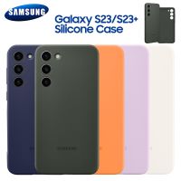 Samsung Original Silicone Cover Case For Samsung GALAXY S23 S23+ S23 Plus S23 5G Soft Shockproof Shell Phone Case Cover