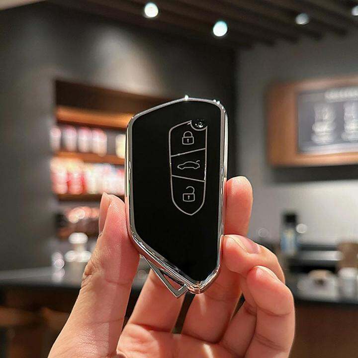 3 Buttons TPU Car Key Case Fob Holder Cover for Volkswagen VW Golf 8 ...
