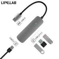 Lifelab BX4U-A USB-A 4in1 Multifunction Docking Station รับประกันสินค้า 3 เดือน