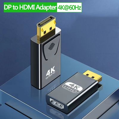 Adaptor port Video ke HDMI tampilan 4K DP pria ke Wanita HDMI 4K 30Hz/60Hz HD 1080P untuk Laptop PC HDTV
