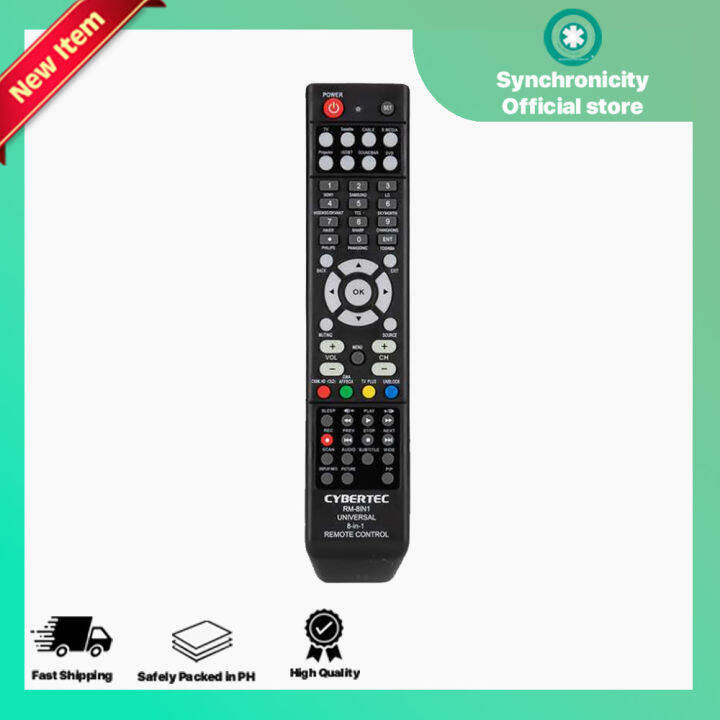 Cybertec Universal 8in 1 Remote Control Lazada PH