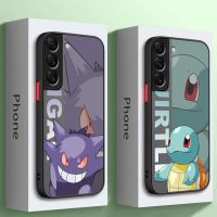 Casing ponsel Anime untuk Samsung S23 Ulrta S22 5G S21 FE S20 Plus S10e tas PC sampul tepi silikon lembut Pokemon Gengar Fundas