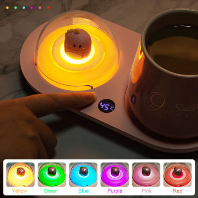 Three-speed Digital Display Beverage Warmer Smart Coffee Mug Tea Water Coaster Creative Multifunctional Essential Oil Diffuser