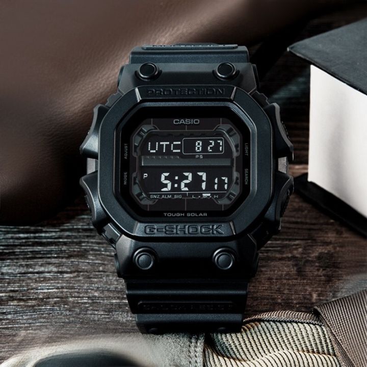 สินค้าขายดี-คาสิโอ-นาฬิกาผู้ชาย-g-shock-สายเรซิน-limited-black-รุ่น-gx-56bb-1dr-รับประกัน1ปี