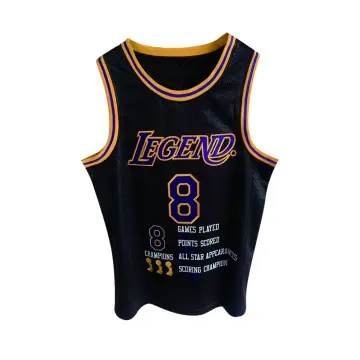 Mamba Basketball NBA Los Angeles Lakers Jersey #8 & #24 Kobe Bryant Medium