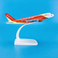 KKBaza ขายร้อนสังกะสี Ally วัสดุ1:235 16ซม. เครื่องบินรุ่น Aircrafts Airbus A320-200 Vieetje T Air.com เครื่องบิน Modelq11