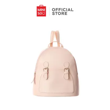 Carry all your essentials in Miniso Backpacks 🤍 #Bagpack #Cute