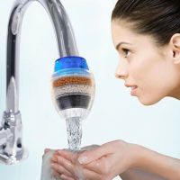 【CW】 1pcs Mini Kitchen Faucet Tap Water Purifier Home Accessories Clean Filter with Filtration Cartridge Random Color