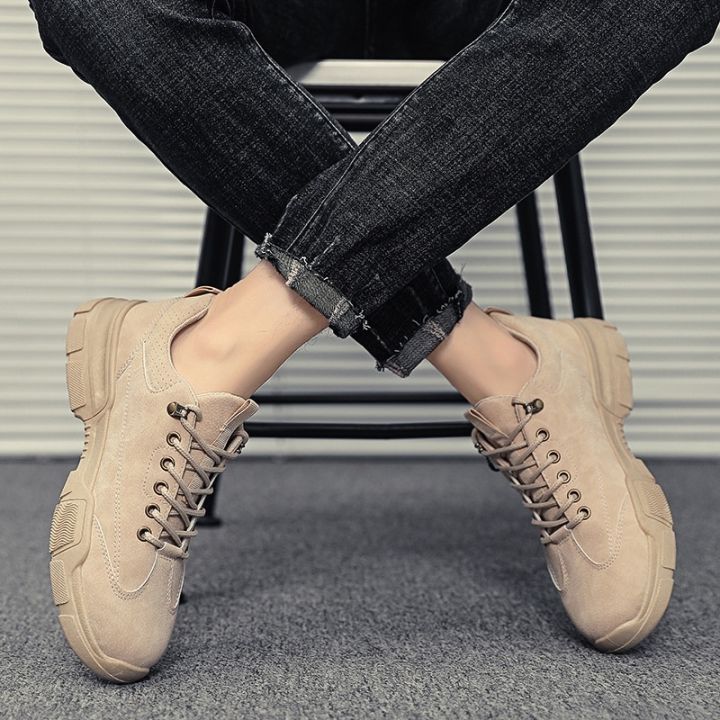 yyw338-รองเท้าผู้ชายฤดูใบไม้ร่วงใหม่รองเท้าหนังลำลองผู้ชายรองเท้าผ้าใบ-v725