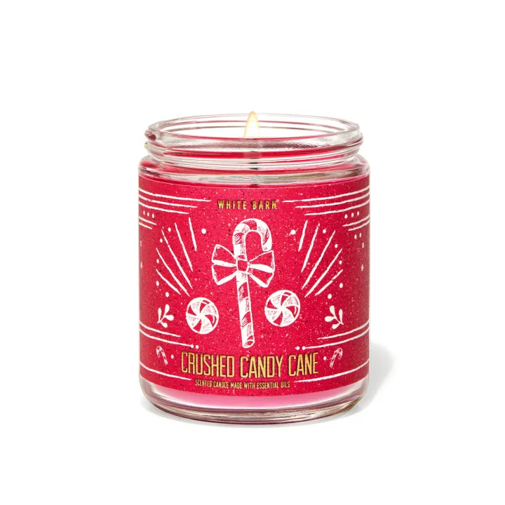 Bath And Body Works Crushed Candy Cane Single Wick Candle 7 Oz 198 G Made In Usa Authentic Lazada Ph