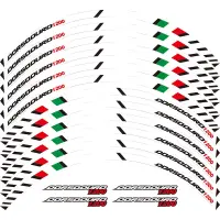 【SALE】 dilsualumsoft1976 สติกเกอร์ขอบล้อนอกขอบหนา12 X ลายทางพอดี APRILIA Dorsoduro 1200 17